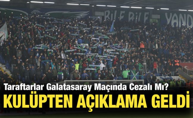Çaykur Rizespor'dan Kart Bloke Cezası İçin Açıklama