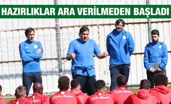 Çaykur Rizespor'da MKE Ankaragücü Hazırlıkları Başladı
