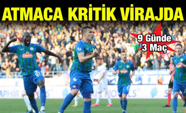 Çaykur Rizespor 9 Günde 3 Maça Çıkacak