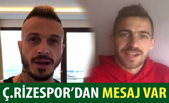 Çaykur Rizesporlu Futbolculardan 'Evde Kal
