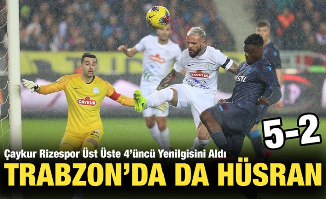 Çaykur Rizespor 'Karadeniz Derbisi'ni Farklı Kaybetti
