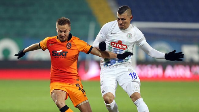 Galatasaray ile Çaykur Rizespor 40. randevuda